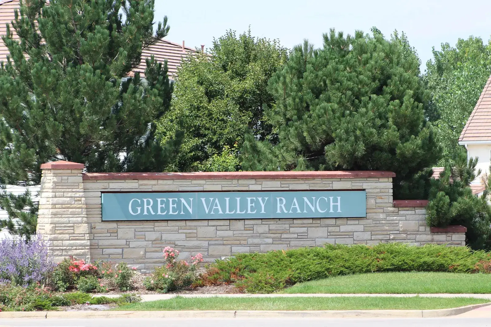 Green Valley Ranch entrance sign in northeast Denver